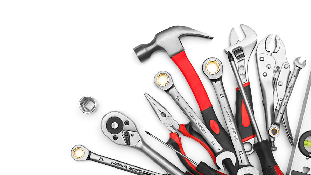 Hand Tool ERP Manufacturing Background