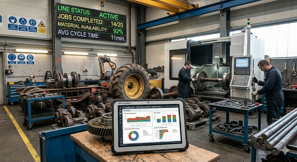 Tractor & Railway Parts ERP - Railway Component USP's